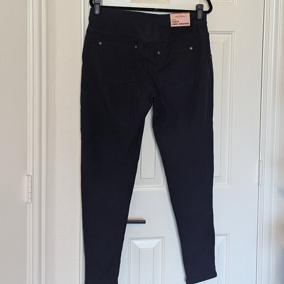 NWT Fleece Line Jeggings Dark Blue Womens Size 16 - Picture 3 of 11